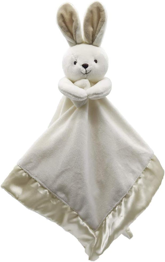 Bunny Lovey Blanket for Baby | Large 20" x 20" Baby Lovey for Girls or Boys | Cute Bunny Security Blanket for Babies and Toddlers