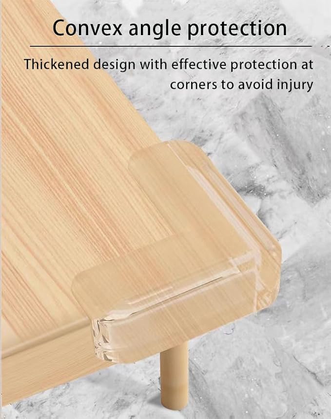 Edge Protector Strip, Corner Protector Baby,Corner Protectors for Furniture with3M Adhesiveft，Crib Rail Covers for Teething Safe for Table, Fireplace (0.8x0.8 in Width 13.1 ft Length)