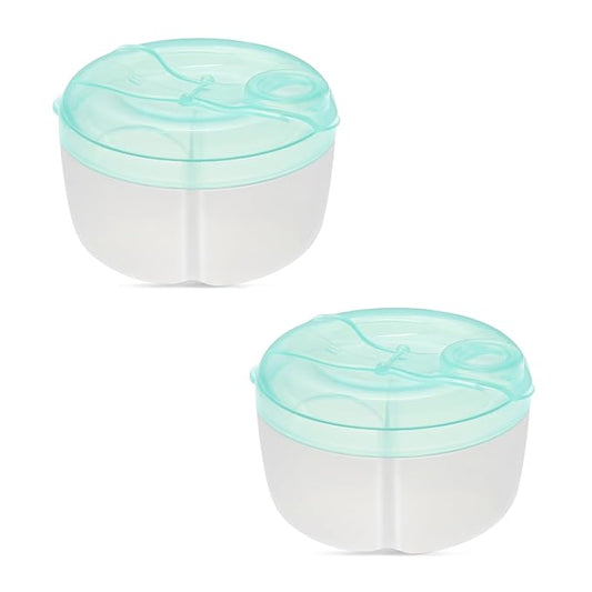 Accmor Baby Formula Dispenser On The Go, Formula Container to Go, Non-Spill Rotating Three-Compartment Formula Dispenser and Snack Storage Container for Infant Toddler Traveling