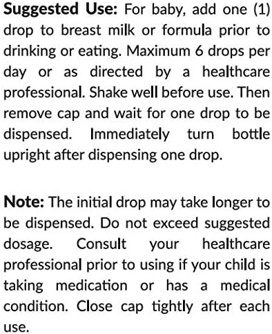 Kiddivit Baby Lactase Drops 1000 Units – Gentle Digestive Support Enzyme Supplement – 100 Daily Servings – Built-in Dropper, Glass Bottle – Gluten Free, Vegetarian, 1oz