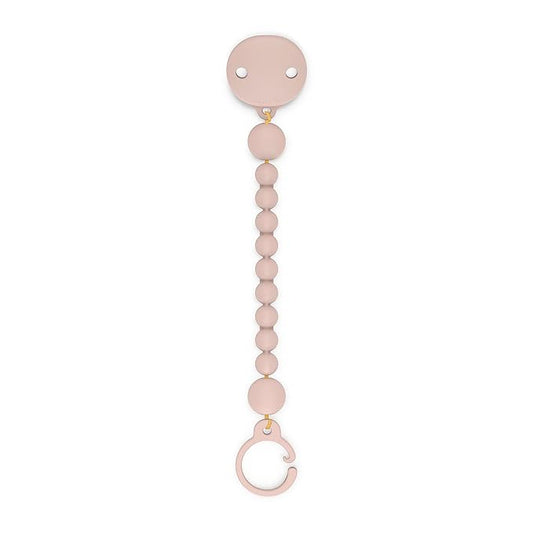 Suavinex Color Essence Silicone Baby Pacifier Clip, Single Piece 100% Soft Silicone Chain, Baby Accessories and Essentials, Designed in Spain, Marshmallow Nude