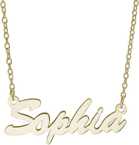PicturesOnGold.com Custom Name Necklace For Women Personalized Name Necklace in Sterling Silver or Gold Necklace Personalized with any Name or Word