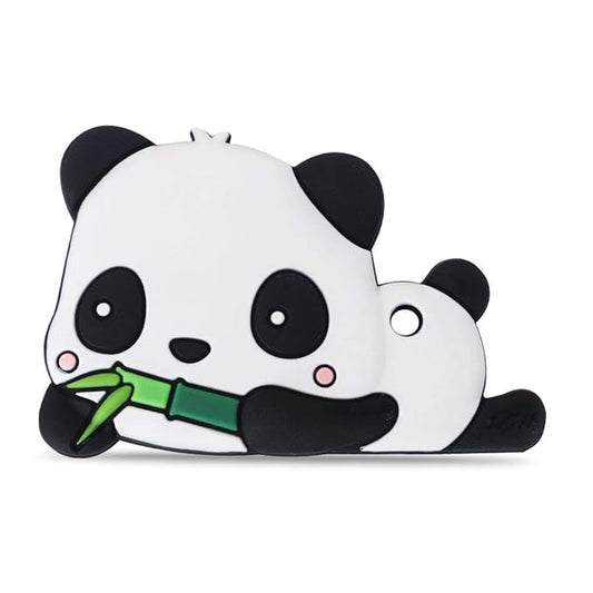 Baby Silicone Teether,Sensory Chew Toys,BPA Free Soft and Effective Infant Teething Pain Relief Toys,Freezer Safe,Food Grade Silicone,Best Shower Gift for Boys and Girls (Panda)