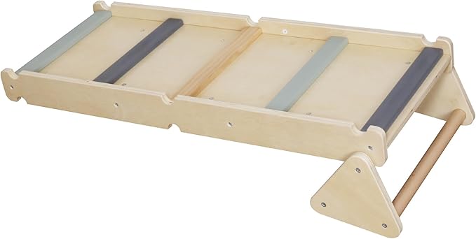 Kids Foldable Climbing Set with Ladder,Ramp,Balance Beam;Triangle Wooden Climbing Toys for Toddlers 1-3 Inside Playground,Baby Indoor Climber Jungle Gym for Montessori