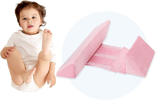 Baby Side Sleeper Weddge Breathable Pillow, Removable and Washable Breathable Bedding Set, Medium