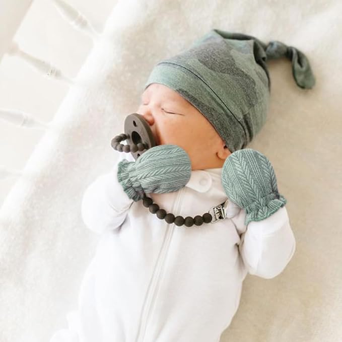 BQUBO 12 Pairs Baby Mittens Newborn Infant Toddler Mittens No Scratch Cotton Elastic Wrist Gloves for Boys Girls 0-6 Months