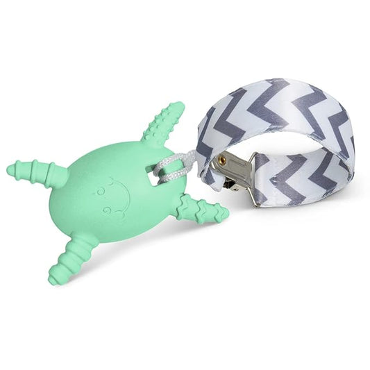 The Official Molar Magician Baby Teether - Freezable Molar Teething Toy for Baby, Infant & Toddler - Made in The USA - Sensory Toy 3-12, up to 18 Months, Mint
