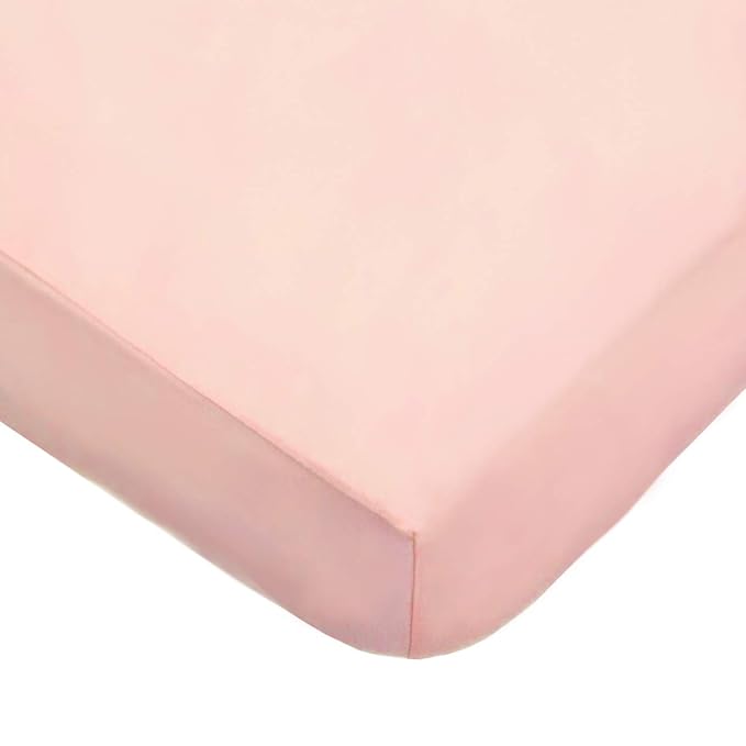 American Baby Company 3 Pack 100% Natural Cotton Fitted Crib Sheets 52" x 28" - Soft, Breathable, Hypoallergenic & Gentle Toddler Bed Sheets, Blush Pink Star/Zigzag, Neutral for Boys & Girls