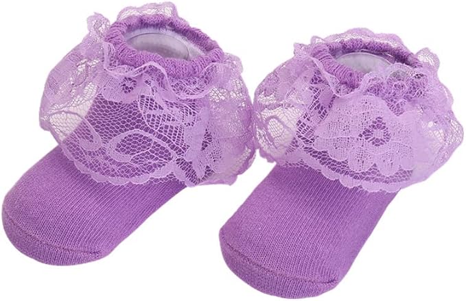 Toptim Newborn Baby-girls Socks and Bow Infant Toddler Ankle Socks