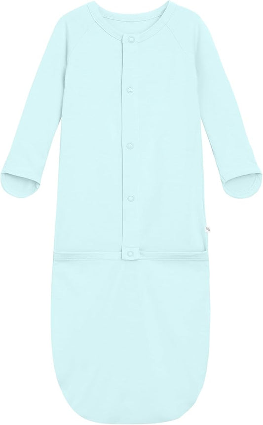 Baby Nightgowns Sleeper Gown Newborn Long Sleeve Pajama Gowns Unisex Viscose from Bamboo Infant Sleepwear