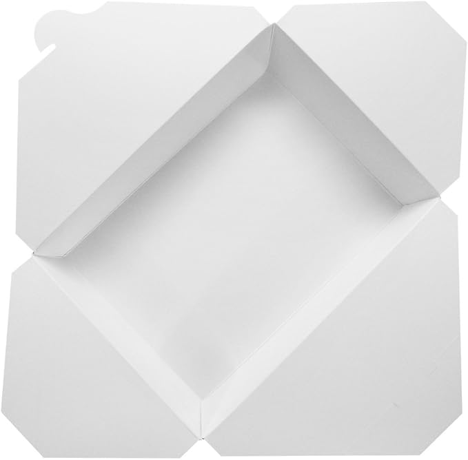 Karat FP-FTG54W 54 fl.oz. 7.8" x 5" X 1.8" Fold-to-Go Box #2, White (Pack of 200)