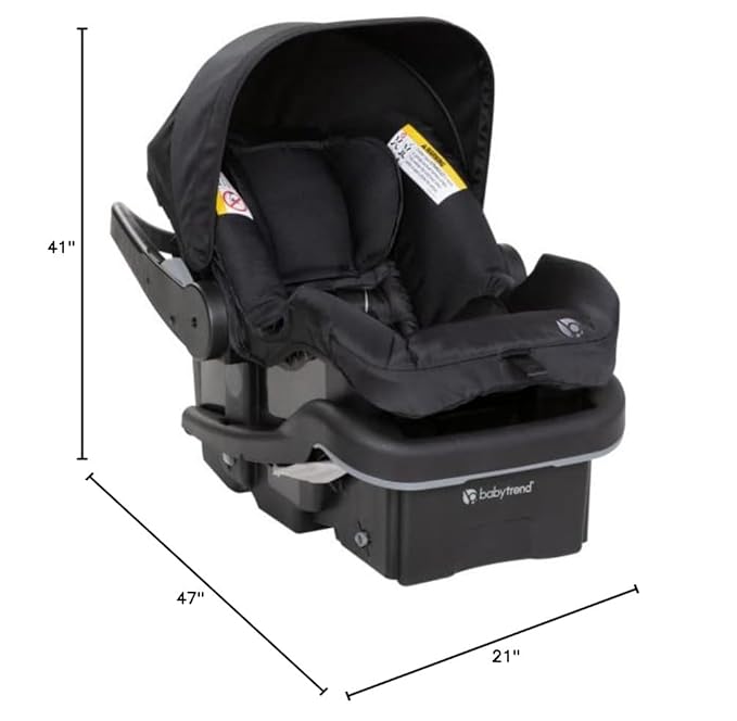 Baby Trend Expedition® Race Tec™ PLUS Jogger Travel System with EZ-Lift™ PLUS Infant Car Seat, Ultra Black