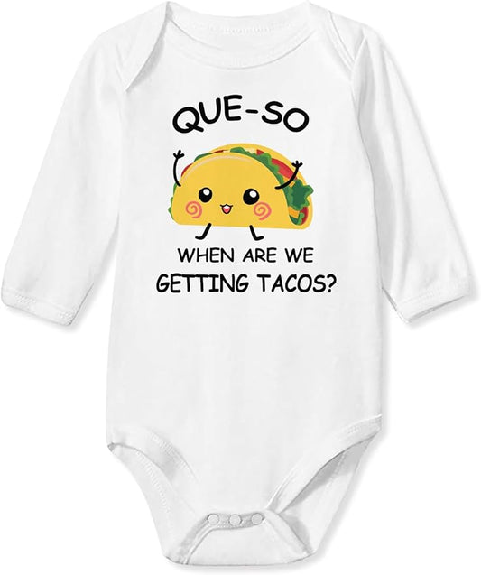 UNIFACO Unisex Baby Funny Saying Outfit Short and Long Sleeve Bodysuits Romper 0-18M