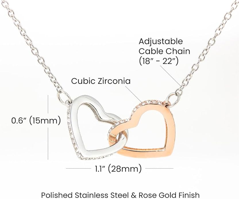 To My Beautiful Daughter Necklace from Mom & Dad | Cubic Zirconia Pendant with Heartfelt Message Card & Gift Box | Daughter Birthday, Graduation, Christmas Jewelry Gift from Parents