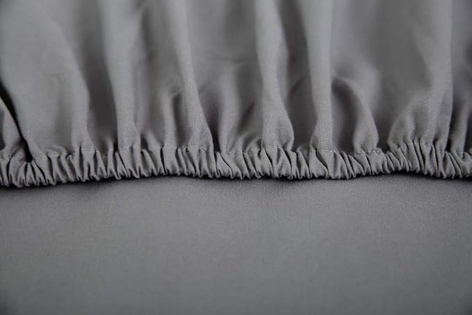 Belsden 3 Pack Microfiber Durable Crib Sheets Fitted, Silky Soft Smooth Breathable Baby Sheets Set for Boys Girls, 28''x 52'' Fits Standard Crib and Toddler Mattresses, White + Gray + Lt Gray