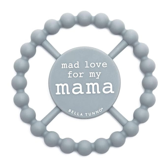 Baby Teether by Bella Tunno, Silicone Teethers for Babies 3-6 months, 6-12 months, Baby Toys, Pacifier, Teething Relief, Boys, Girls, Mad Love For Mama