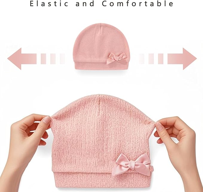 Baby Girls Boys Hats Mittens and Socks Set Cotton Infant Caps Newborn Soft Gloves 0-6 Months