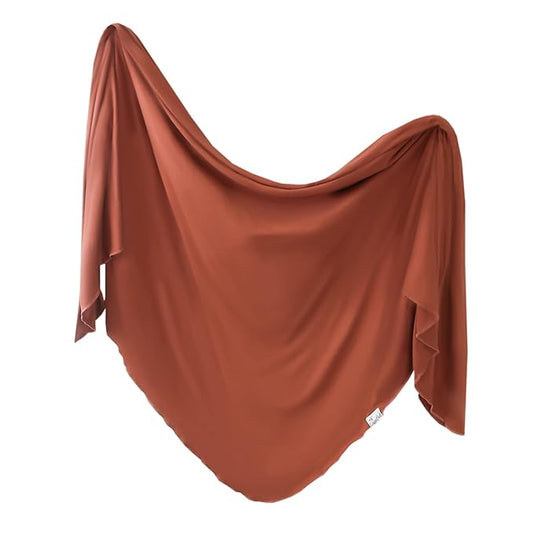 Copper Pearl Large Premium Knit Baby Swaddle Receiving Blanket Moab