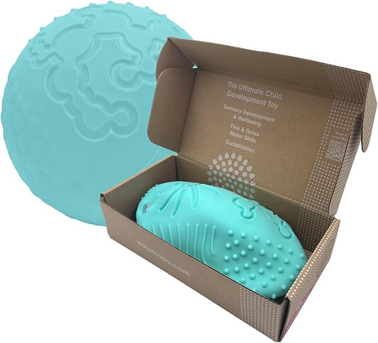 Edushape Texture-iffic Sensory Ball for Baby - 7" Baby Ball for Kids with 8 Sections of Different Tactile Patterns
