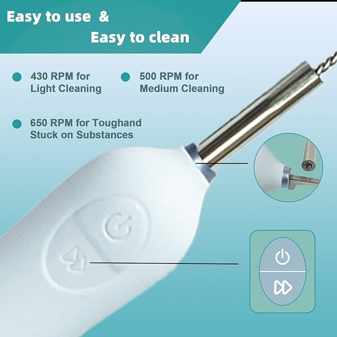 Electric Baby Bottle Brush With Holder, Stainless Steel Automatic Cleaner With Extension Handle, Sponge, Silicone Water Cleaner, Nipple and Straw Brush - Green