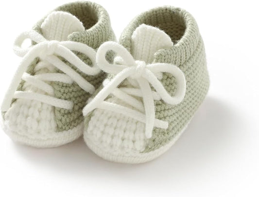 DovFanny Baby Booties Newborn Baby First Shoes Cozy Warm Knit Soft Booties for Toddler Infant Boy Girl