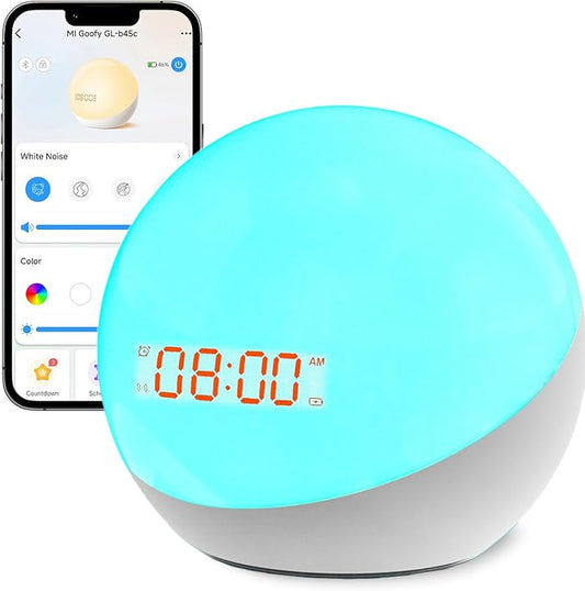 Ready to Rise Children's Sleep Trainer, Night Light, Alarm Clock, White Noise for Nursery or Soother, Toddler & Kids Bedroom (5nd Gen Upgrade)