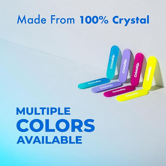 Crystal Nail File 1.6 in, Mini Glass File Ideal for Wallet, Durable, Gentle on Nails, Perfect for Travel, Home, Office and On the Go, Compact for Quick Touch Ups