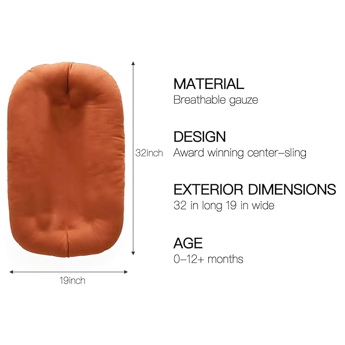 Baby Lounger - Snuggle Cozy Me Infant Lounger for Newborns | Breathable & Soft, Portable Awake-Time Pad, Essential Baby Gift (Lounger Cover Included)