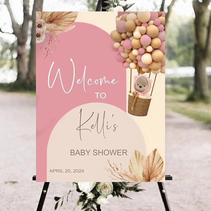 Welcome Baby Shower Sign, Baby Shower Yard Sign, Baby Girl Shower Sign, Custom Baby Shower Sign, Welcome Baby Girl Banner, Baby Shower Yard Sign Party, Baby Shower Gifts From Dad Or Mom