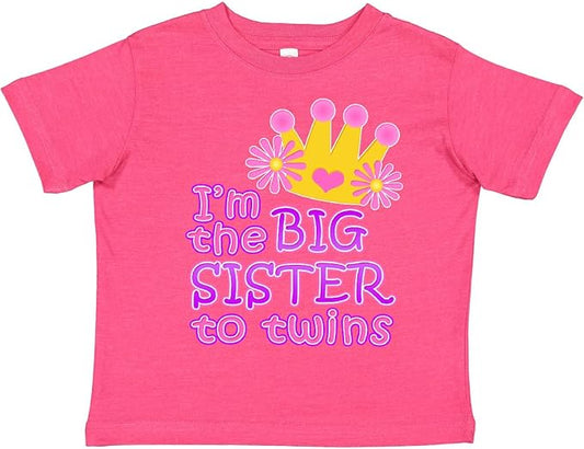 inktastic I'm The Big Sister to Twins. Toddler T-Shirt