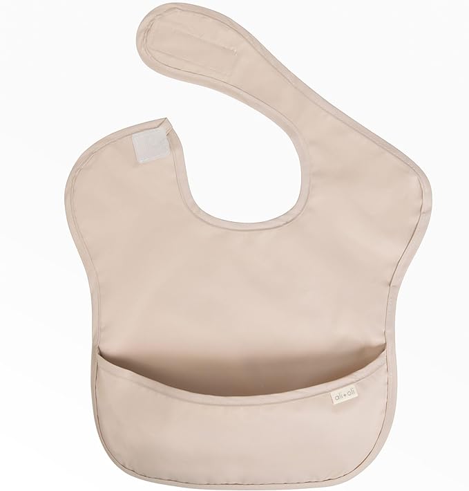 Ali+Oli Smock Bibs for Babies, BPA-Free Oeko-Tex Certified, Waterproof Baby Smock, Machine Washable, Toddlers Ages 6m+