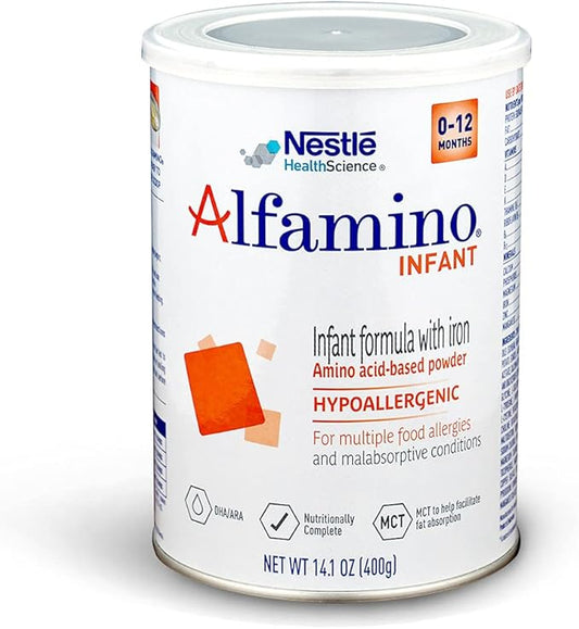 Hypoallergenic Amino Acid Based Infant Formula w/ Iron, Formula for Cow’s Milk Protein Allergy, 14.1 Ounces (Packaging May Vary)
