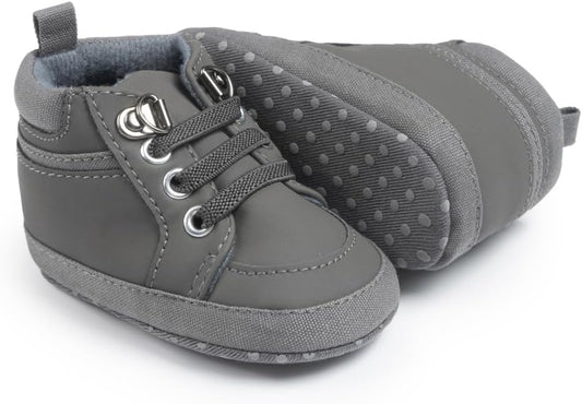 CENCIRILY Baby Boys Girls High Top Sneakers Soft Soles Anti Skid Infant Ankle Shoes Toddler Prewalker First Walking Crib Shoes