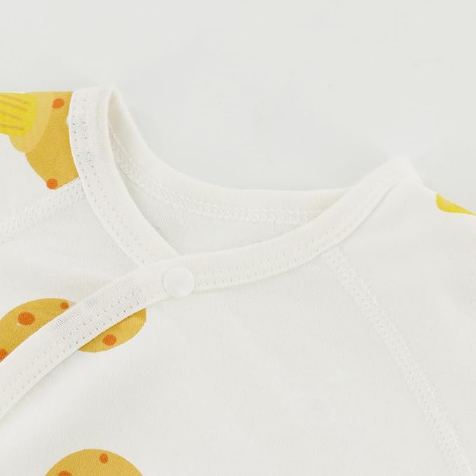 Premie Side Snap Baby Shirt for Preemie Baby, Purcotton Side Snap Tees for Newborn Baby Girls&Boys