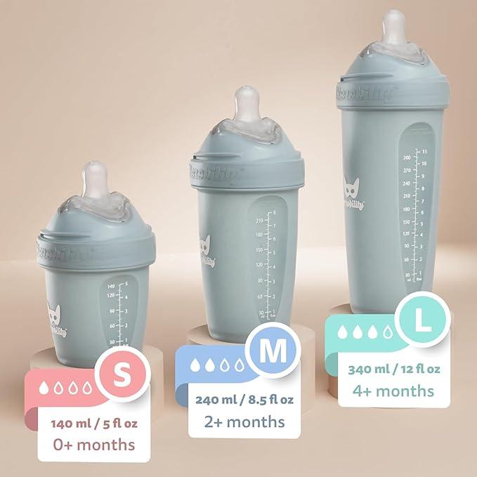 Batman DC Comics - Herobility Double Anti-Colic Baby Bottles – 8.5 fl oz/240ml – 3-Pack