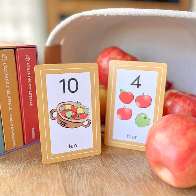 Preschool Number Flashcards | 50 Numbers & Math Symbols | PreK & Kindergarten Counting | Brainstrong Premium 54 Flash Cards