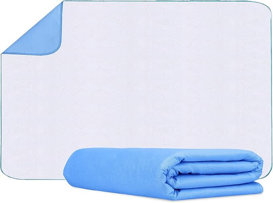Incontinence Bed Pads Washable Waterproof 34x52 Inches Pack of 1 - Washable Pee Pads for Beds for Incontinence Adults, Kids & Pets - Waterproof Pad, Reusable Bed & Underpads