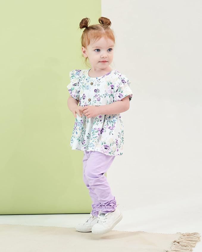 Baby Girl Clothes Toddler Girl Outfits Ruffle Shirt Pants Cute Infant Outfit Set Baby Girl Fall Winter Clothes