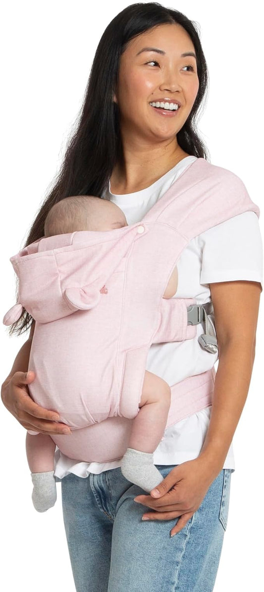 babyGap by Delta Children Legacy 3-in-1 Baby Carrier – Newborn to Toddler (Holds 7.5 to 25 lbs.), Face-in and Face-Out Baby Carrier Wrap with Lumbar Support, Ergonomic, Blush