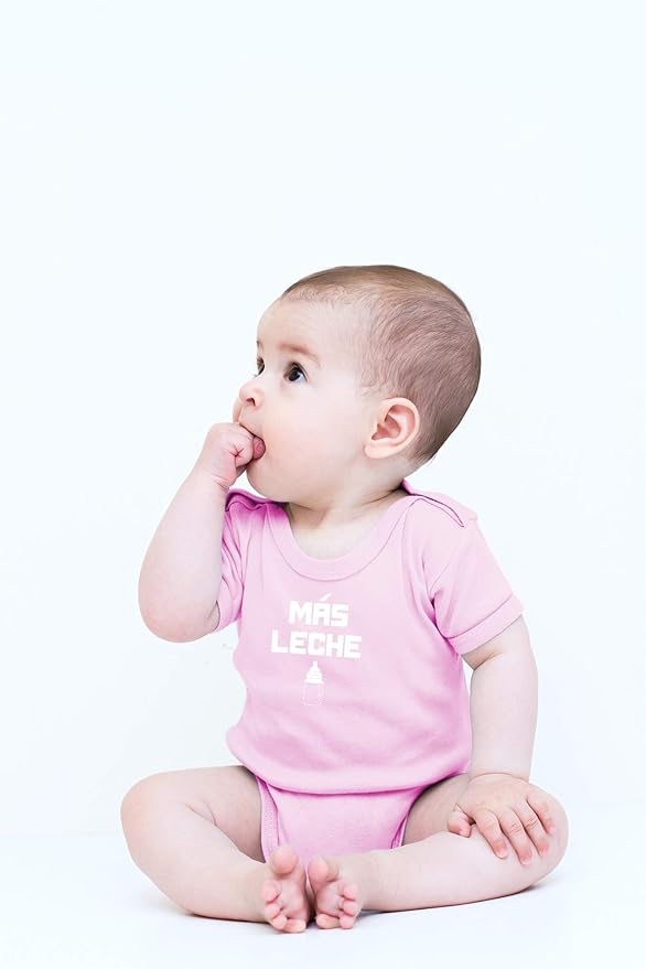 CBTwear Mas Leche - Baby Clothes - Funny Newborn Bodysuit Outfits for Boys and Girls