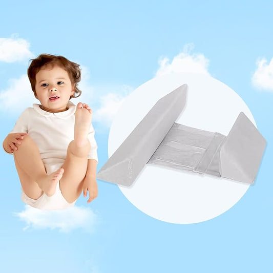 Baby Side Sleeper Weddge Breathable Pillow, Removable and Washable Breathable Bedding Set, Medium