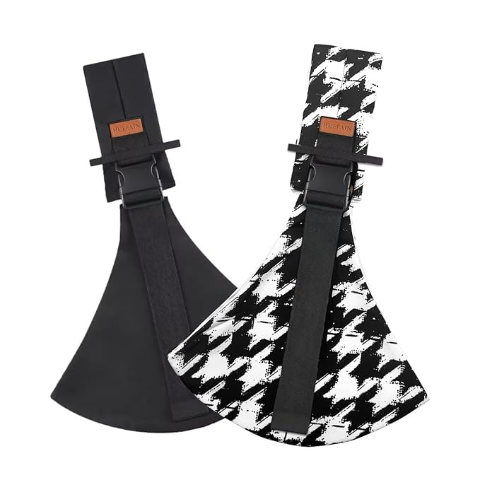 2 Packs Toddler Carrier,Baby Sling Carrier,Baby Sling,Lightweight, Portable, Ergonomic-Designed, Travel-Friendly, Secure & Safe Baby Carriers(Black+Houndstooth)