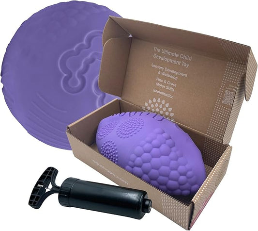 Edushape Texture-iffic Sensory Ball for Baby - 7" Baby Ball for Kids with 8 Sections of Different Tactile Patterns