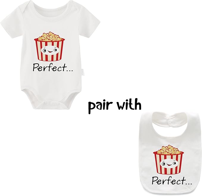 YSCULBUTOL Baby Twins Bodysuit Perfect Together Best Friend Newborn Romper Toddler Unisex Twin Outfit