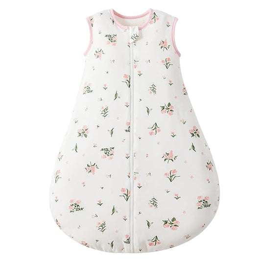 Duomiaomiao 1.5 TOG Baby Sleep Sack 100% Cotton Four Season Baby Wearable Blanket, Breathable Comfy Toddler Sleeping Sack