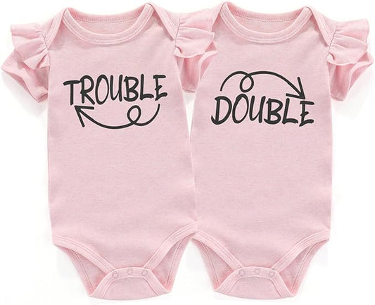 Double Trouble Newborn Twins Outfits Boy And Girl Baby Items outfits matching