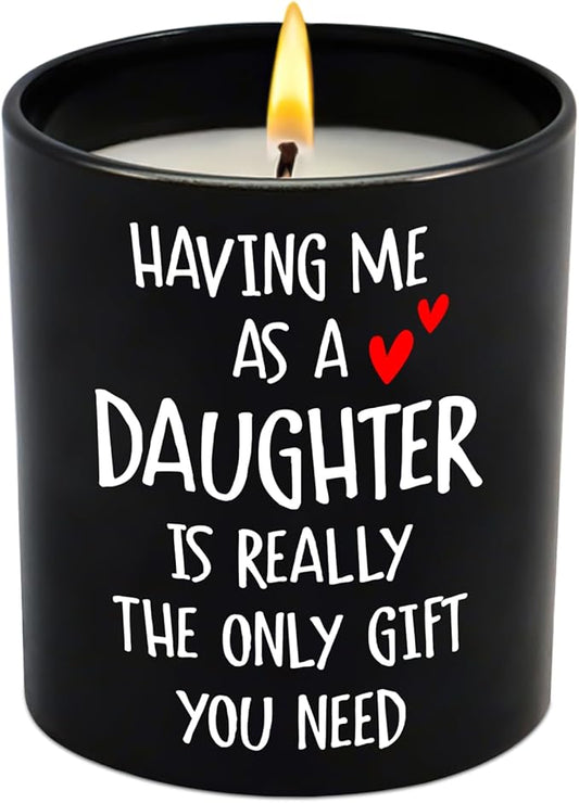 Mom Gifts for Women - Long Lasting Vanilla Lavender Scented Candle 10 oz - Mothers Day Mom Birthday Gifts from Daughter, Mother Daughter Gift Ideas, Funny Mama Gift for Women