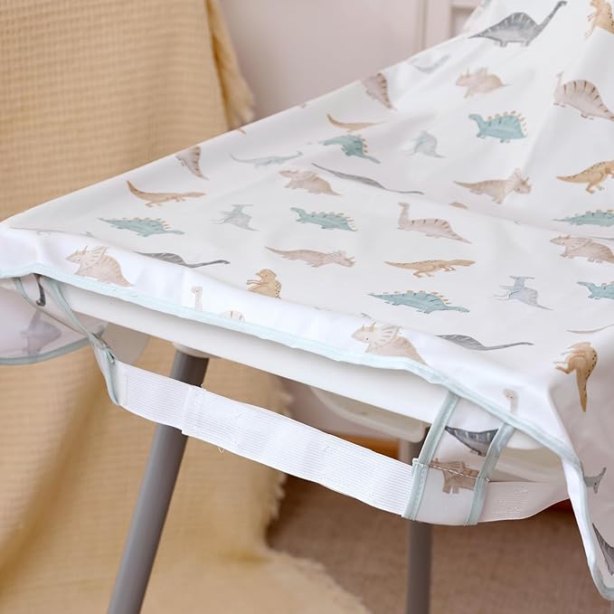 Long Sleeve Baby Bib-Mess Proof Baby Feeding Bibs with Adjustable Design for Babies during Eating or Highchair