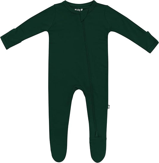 KYTE BABY Unisex Zipper Closure Footies, Rayon Made From Bamboo, 0-24 Months