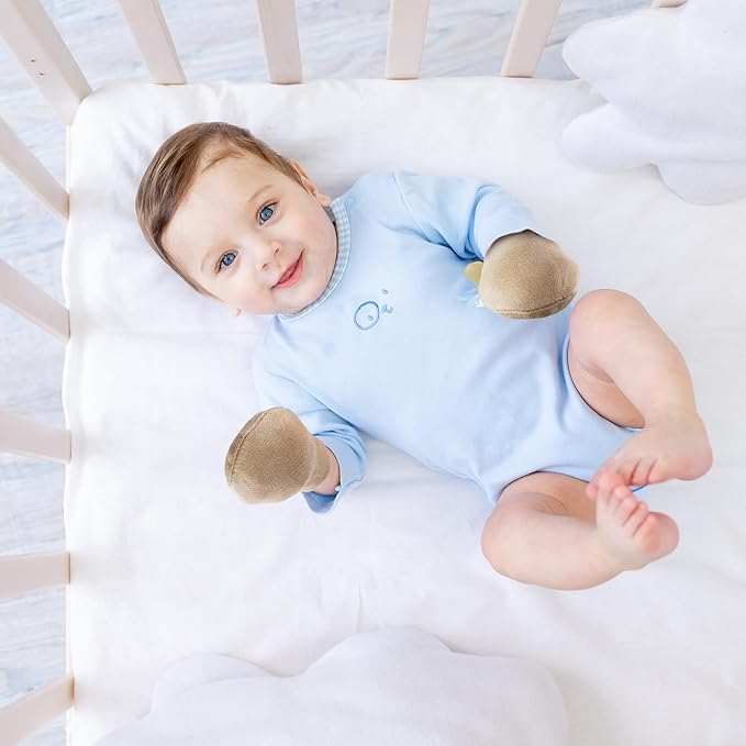 Cuffbow 16 Pairs Baby Mittens for Newborn Baby Boys Girls Infant Toddler Mittens No Scratch Gloves for Babies 0-6 Months